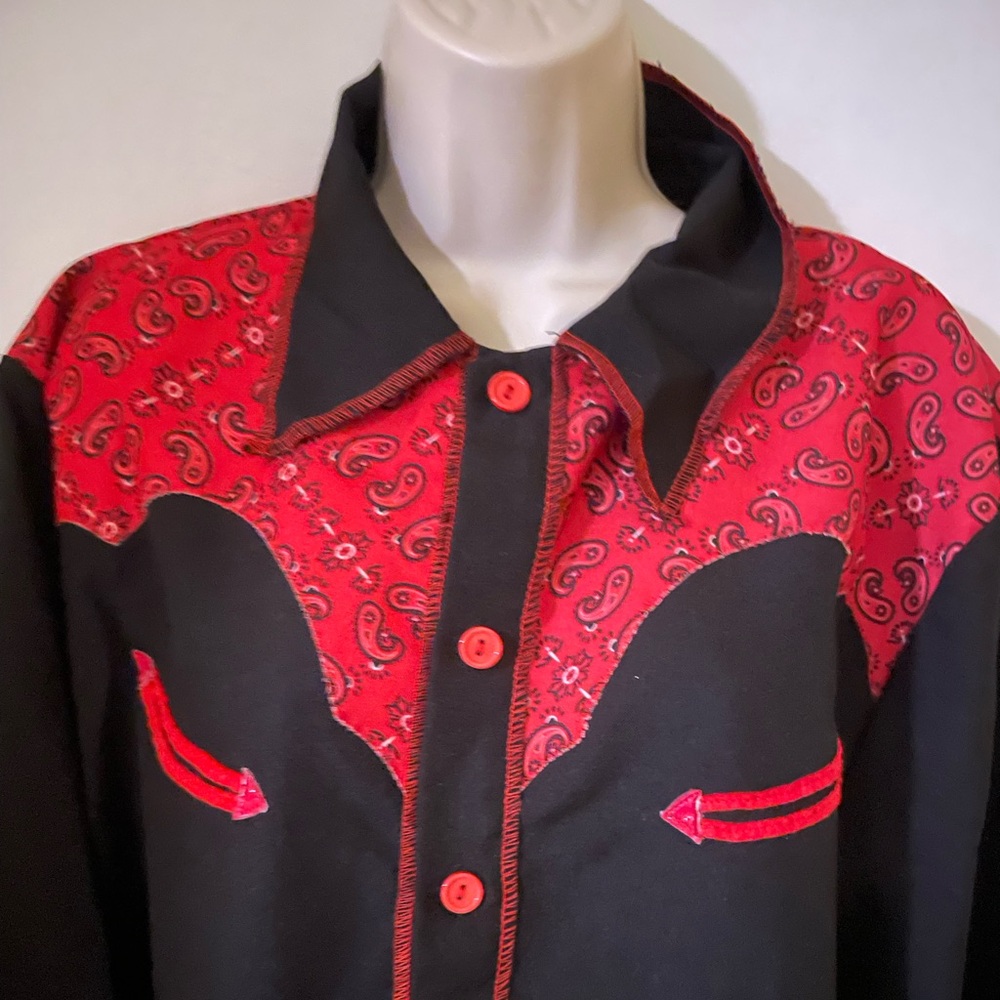 Cowboy/Western Shirt & Faux Leather Hat by CostumesUSA